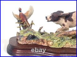 BORDER FINE ARTS LIMITED EDITION England Springer Spaniel & Pheasant 775/ 1500