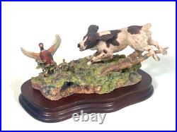 BORDER FINE ARTS LIMITED EDITION England Springer Spaniel & Pheasant 775/ 1500