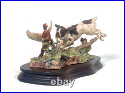 BORDER FINE ARTS LIMITED EDITION England Springer Spaniel & Pheasant 775/ 1500