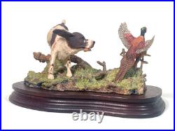 BORDER FINE ARTS LIMITED EDITION England Springer Spaniel & Pheasant 775/ 1500