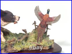 BORDER FINE ARTS LIMITED EDITION England Springer Spaniel & Pheasant 775/ 1500