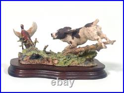 BORDER FINE ARTS LIMITED EDITION England Springer Spaniel & Pheasant 775/ 1500