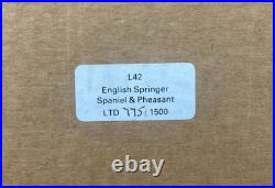BORDER FINE ARTS LIMITED EDITION England Springer Spaniel & Pheasant 775/ 1500