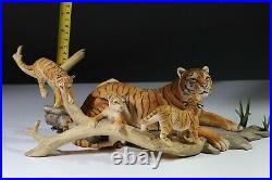 BORDER FINE ARTS, Limited Edition, BENGAL TIGRESS AND CUBS, 1991, Very Rare