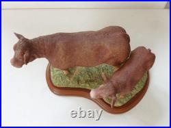 BORDER FINE ARTS Limousin cow and calf 2002 Cows FIGURINE Unboxed BORDER FINE ARTS Limousin cow and calf 2002 Cows FIGURINE Unboxed