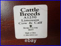 BORDER FINE ARTS Limousin cow and calf 2002 Cows FIGURINE Unboxed BORDER FINE ARTS Limousin cow and calf 2002 Cows FIGURINE Unboxed