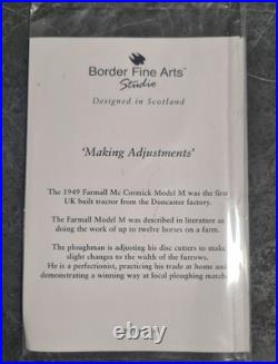 BORDER FINE ARTS'MAKING ADJUSTMENTS' A2142 McCormick Farmall Tractor Boxed