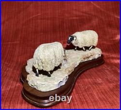 BORDER FINE ARTS MODEL NO 113 Sheep with Lambs EARLY LAMBS LATE SNOW 1988