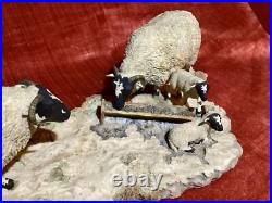 BORDER FINE ARTS MODEL NO 113 Sheep with Lambs EARLY LAMBS LATE SNOW 1988