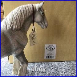 BORDER FINE ARTS SHIRE STALLION Grey Tones Model A4593 New Boxed 23x19cm