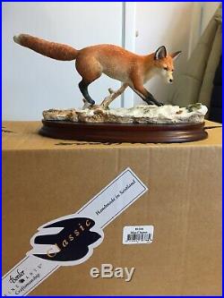 BORDER FINE ARTS SLIM CHANCE FOX WITH MOUSE B1346 LIMITED ED 60/500 Boxed