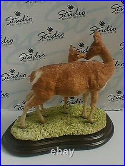 BORDER FINE ARTS STUDIO, RED HIND and CALF, A26892, 2014. MIB. Stunning, Rare