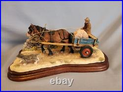 BORDER FINE ARTS THE BRIDE FARMER TAKING PIG TO MARKET Limited Edition Of 1500 BORDER FINE ARTS THE BRIDE FARMER TAKING PIG TO MARKET Limited Edition Of 1500