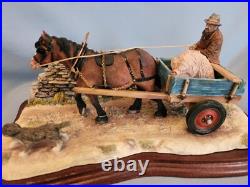 BORDER FINE ARTS THE BRIDE FARMER TAKING PIG TO MARKET Limited Edition Of 1500 BORDER FINE ARTS THE BRIDE FARMER TAKING PIG TO MARKET Limited Edition Of 1500