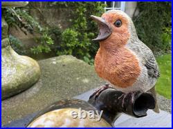 BORDER FINE ARTS THE JOYS OF SPRING 2 ROBINS AND CHICKS FIGURINE by Ray Ayres