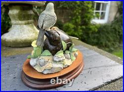 BORDER FINE ARTS THE JOYS OF SPRING 2 ROBINS AND CHICKS FIGURINE by Ray Ayres