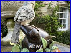 BORDER FINE ARTS THE JOYS OF SPRING 2 ROBINS AND CHICKS FIGURINE by Ray Ayres