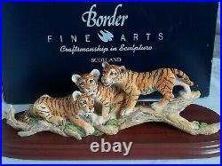 BORDER FINE ARTS, TIGER CUBS, RW62, 1995. Original, Boxed, Very Rare, Mint