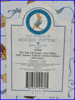 BOXED 2001 L/E Border Fine Arts TALE OF GINGER & PICKLES Figurine Annual Tableau