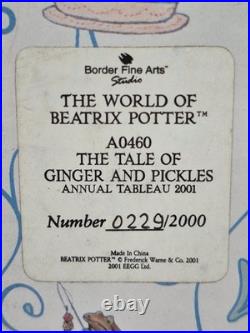 BOXED 2001 L/E Border Fine Arts TALE OF GINGER & PICKLES Figurine Annual Tableau