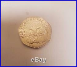 Beatrix Potter 2016 50p coin Mrs Tiggy Winkle RARE