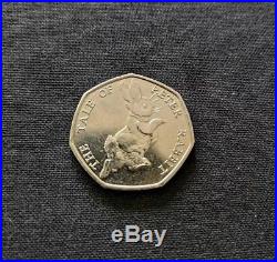Beatrix Potter 2017 Tale of Peter Rabbit 50p coin RARE collection-circulated