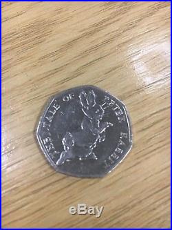 Beatrix Potter 2017 Tale of Peter Rabbit 50p coin collection-circulated