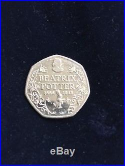 Beatrix Potter 50P anniversary coin 2016, Rare, Collectable, excellent condition