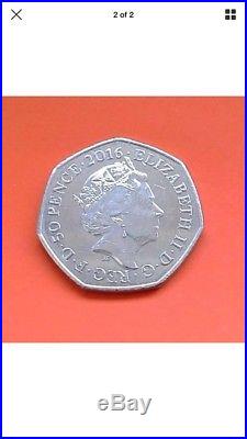 Beatrix Potter 50P coin limited edition, Peter Rabbit very rare collectible 2016