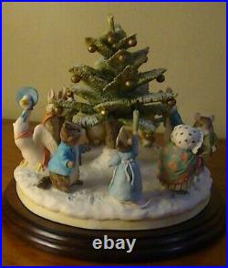 Beatrix Potter Border Fine Arts Christmas Tree Dance Rare Numbered Edition