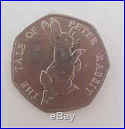Beatrix Potter COLLECTABLE RARE 50p COIN 2017 THE TALE OF PETER RABBIT SHINY