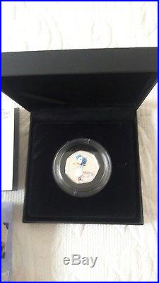 Beatrix Potter Jemima Puddleduck Silver Proof 50p Coin Black Box Limited Edition