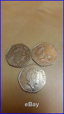 Beatrix Potter Mrs Tiggy Winkle Squirrel Nutkin 50p coin collectors item