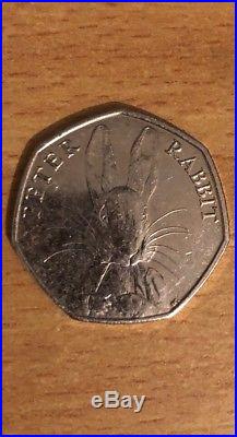 Beatrix Potter Peter Rabbit 50p Coin 2016