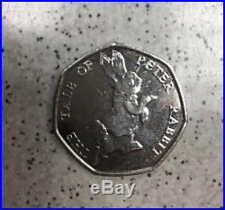 Beatrix Potter Peter Rabbit 50p coin