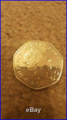 Beatrix Potter Peter Rabbit 50p coin 2017 SUPER RARE LIMITED NUMBERS AND SHINY