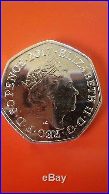 Beatrix Potter Peter Rabbit 50p coin 2017 SUPER RARE LIMITED NUMBERS AND SHINY
