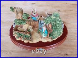 Beatrix Potter Peter Rabbit Tableau Limited Edition Border Fine Arts A1306 RARE
