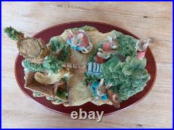 Beatrix Potter Peter Rabbit Tableau Limited Edition Border Fine Arts A1306 RARE