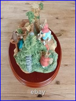 Beatrix Potter Peter Rabbit Tableau Limited Edition Border Fine Arts A1306 RARE