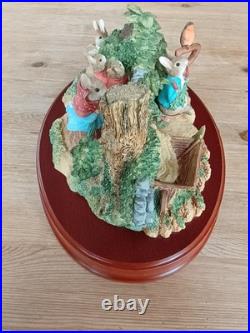 Beatrix Potter Peter Rabbit Tableau Limited Edition Border Fine Arts A1306 RARE Beatrix Potter Peter Rabbit Tableau Limited Edition Border Fine Arts A1306 RARE