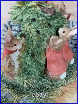 Beatrix Potter Peter Rabbit Tableau Limited Edition Border Fine Arts A1306 RARE