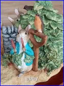Beatrix Potter Peter Rabbit Tableau Limited Edition Border Fine Arts A1306 RARE