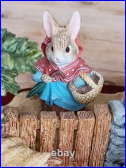 Beatrix Potter Peter Rabbit Tableau Limited Edition Border Fine Arts A1306 RARE