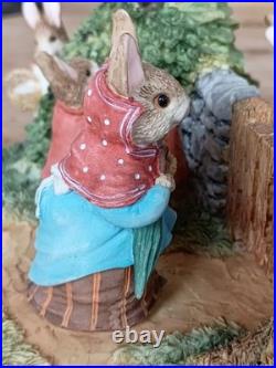 Beatrix Potter Peter Rabbit Tableau Limited Edition Border Fine Arts A1306 RARE