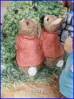 Beatrix Potter Peter Rabbit Tableau Limited Edition Border Fine Arts A1306 RARE