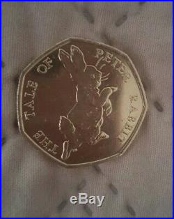 Beatrix Potter Rare 50p coins 2017 The Tale of Peter Rabbit Circulated
