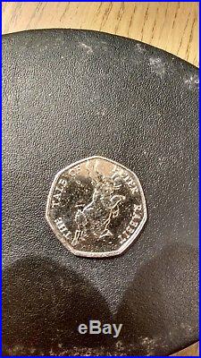 Beatrix potter 2017 tale of peter rabbit 50p coin rare collection- circulated