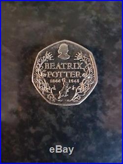 Beatrix potter 50p rare 2016 coin (1866-1948)