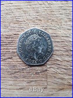 Beatrix potter 50p rare 2016 coin (1866-1948)